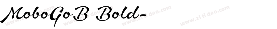 MoboGoB Bold字体转换